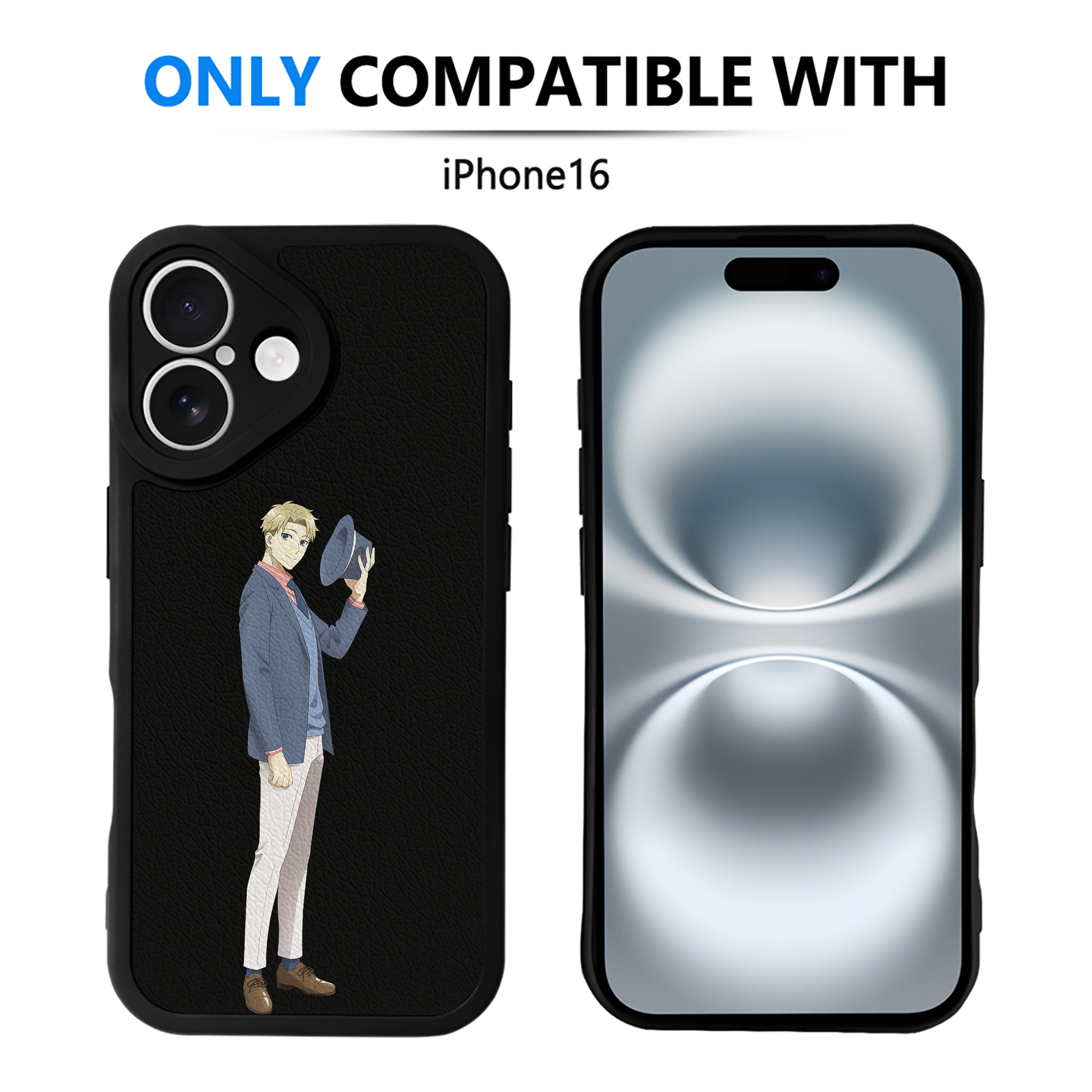 （画像用） SPY×FAMILY间谍家家酒 【iPhone 16シリーズ対応】シリコンスマホケース（レザー調） 材質：シリコン
